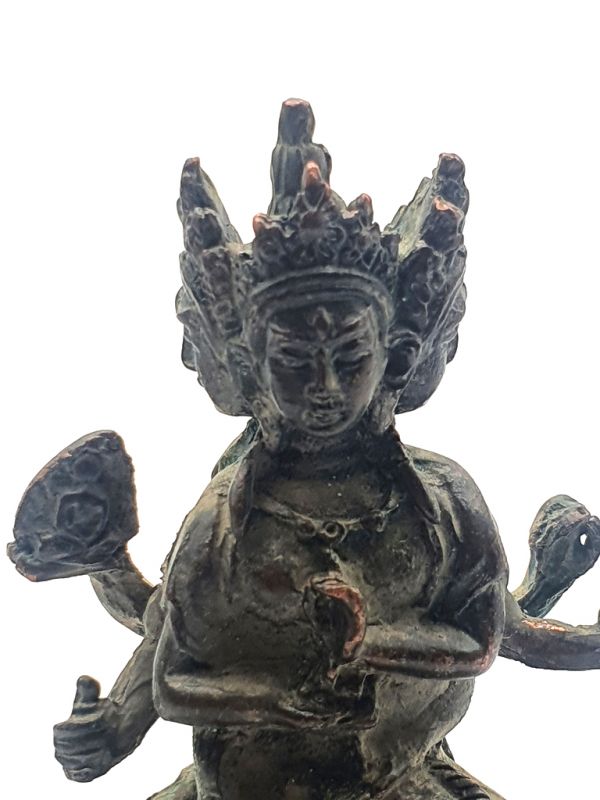 Small Brass Statue - Buddhist deity 2