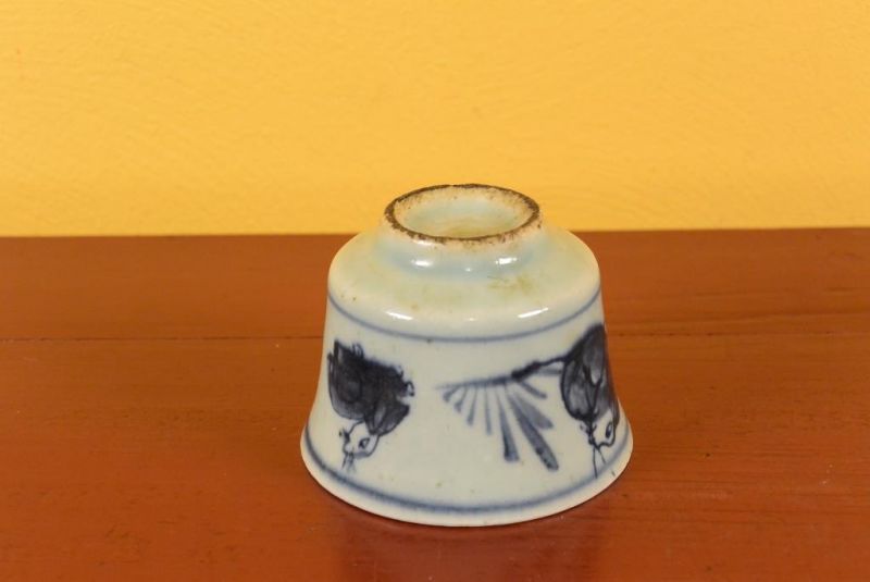 Small Chinese bowl or glass in porcelain Rabbit 3