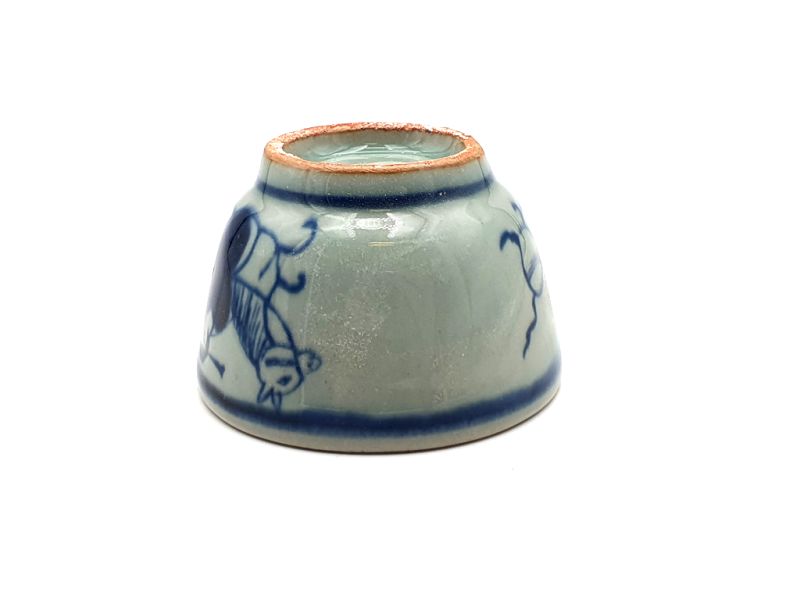 Small Chinese bowl or glass in porcelain Rider 2