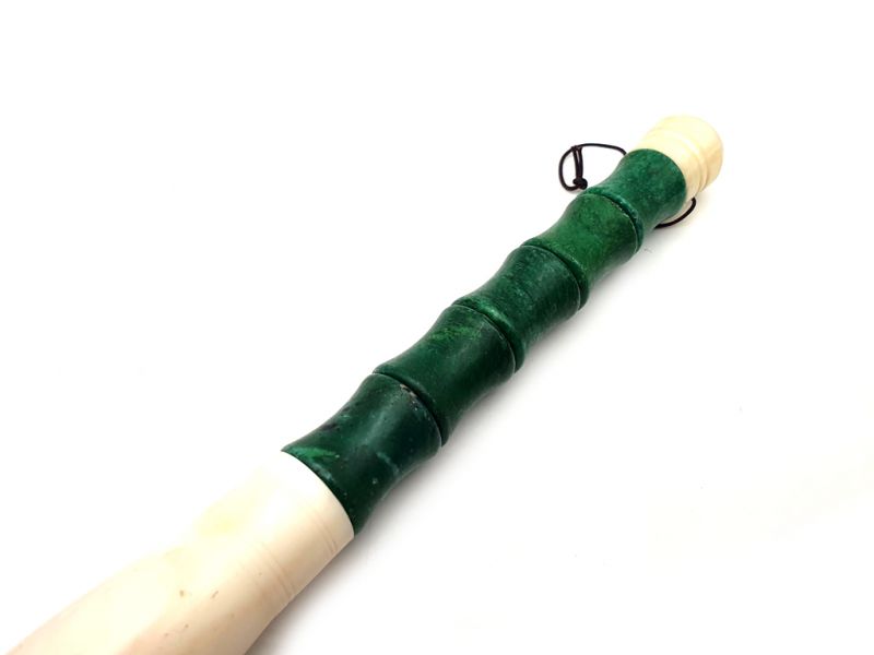 Small Chinese Calligraphy Brush Bamboo Shape - Green 3