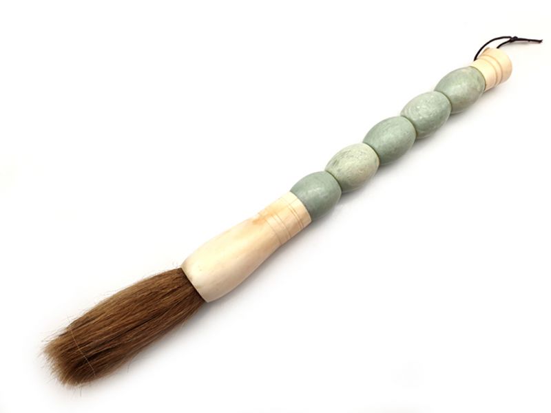 Small Chinese Calligraphy Brush Jade color 1