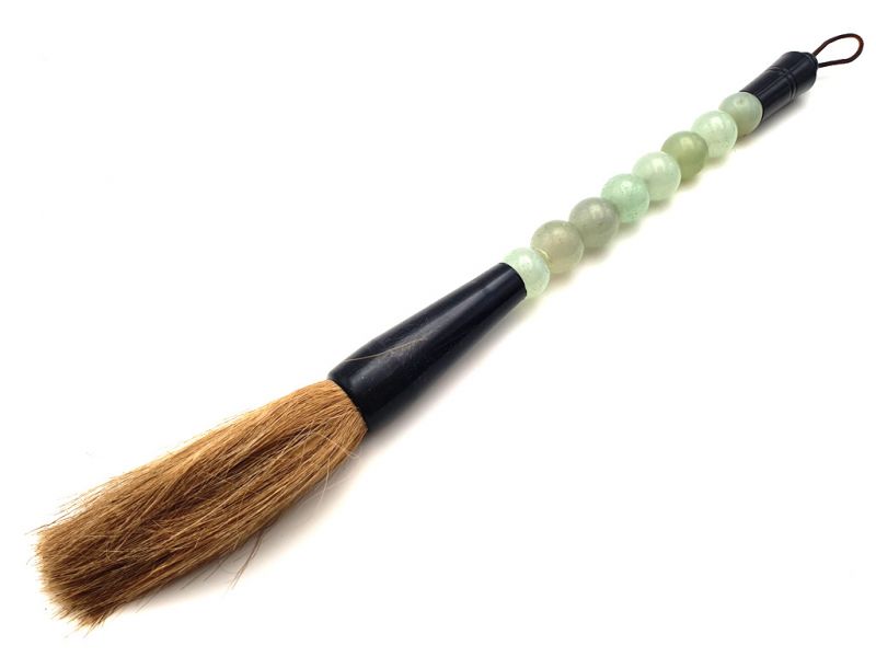 Small Chinese Calligraphy Brush Jade color 1