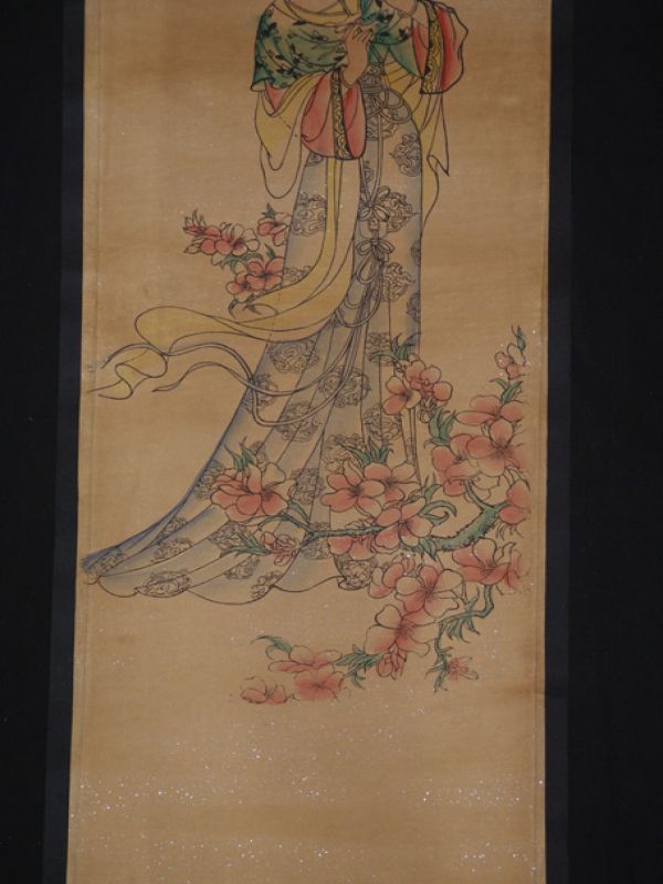 Small Chinese Paining - Kakemono - Lady of court 1 3