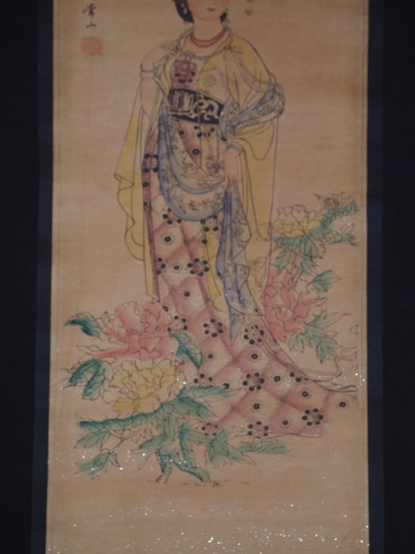Small Chinese Paining - Kakemono - Lady of Court 2 3