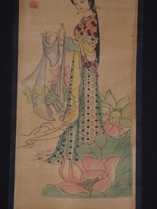 Small Chinese Paining - Kakemono - Lady of Court 3 3