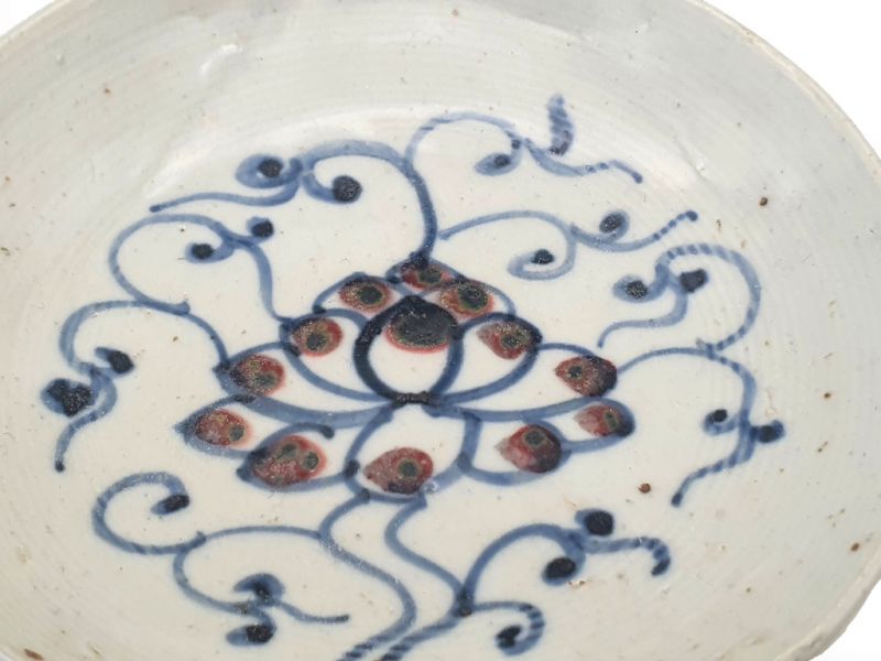 Small Chinese porcelain plate 10cm - Flower 3