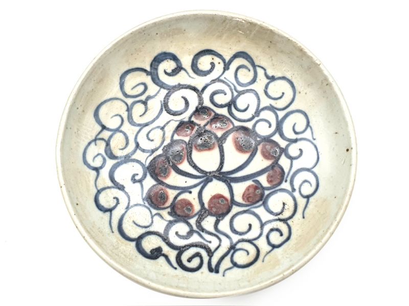 Small Chinese porcelain plate 13cm - Flower 1