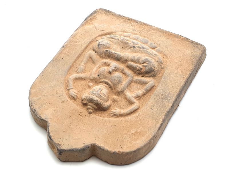 Small Chinese Terracotta plate Bodhisattva Mahayana 3