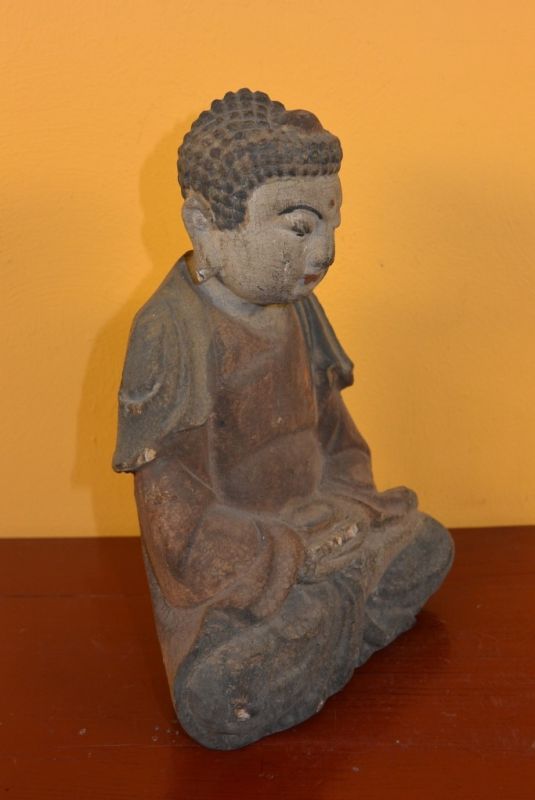 Small Chinese Wooden Buddha Statue from China 3