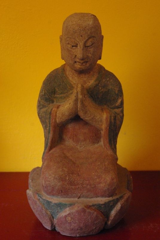 Small Chinese Wooden Statues and Buddha Statue 1