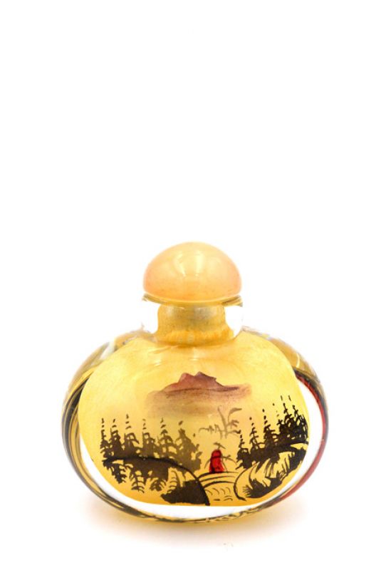 Small Glass Snuff Bottle - Chinese Arist - The Chinese countryside 1