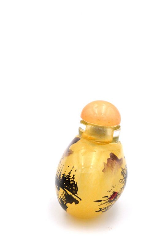 Small Glass Snuff Bottle - Chinese Arist - The Chinese countryside 2