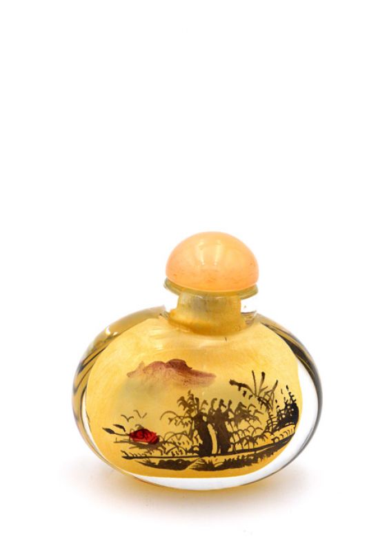 Small Glass Snuff Bottle - Chinese Arist - The Chinese countryside 3