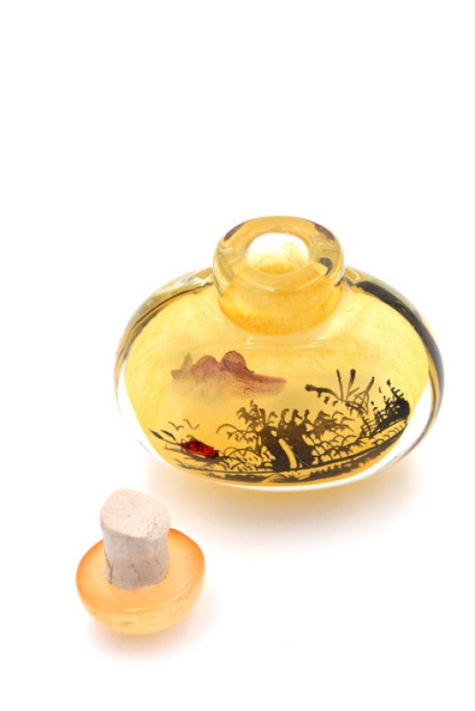 Small Glass Snuff Bottle - Chinese Arist - The Chinese countryside 4
