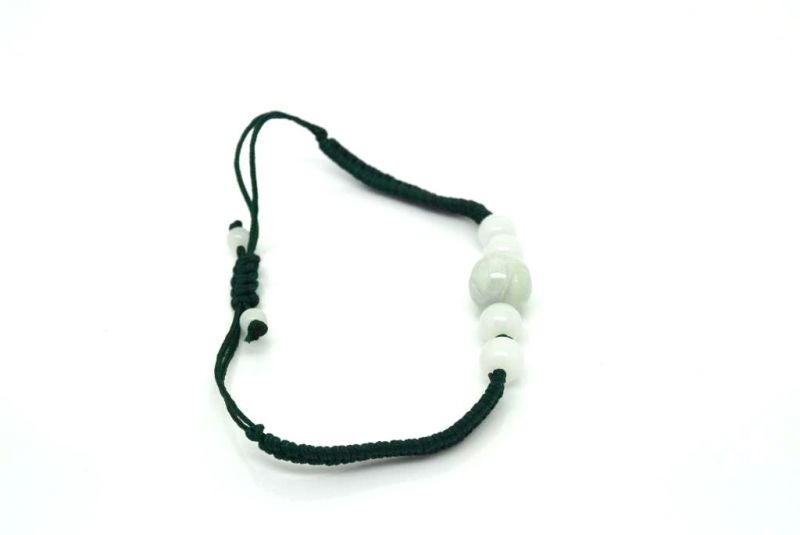 Small Jade Bracelet 5 Beads 5