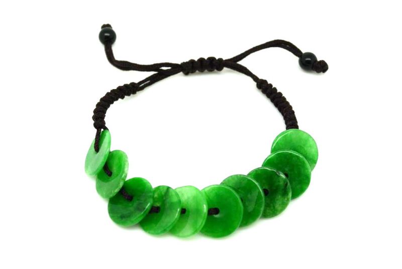 Small Jade Bracelet - Bi Disc 1