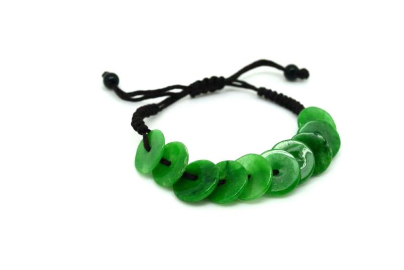 Small Jade Bracelet - Bi Disc 2