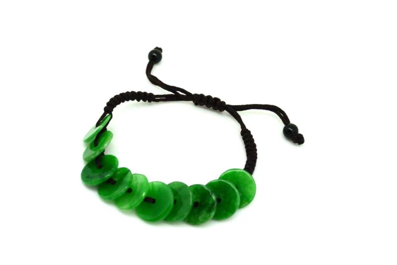 Small Jade Bracelet - Bi Disc 3