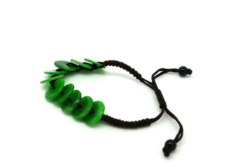 Small Jade Bracelet - Bi Disc 4