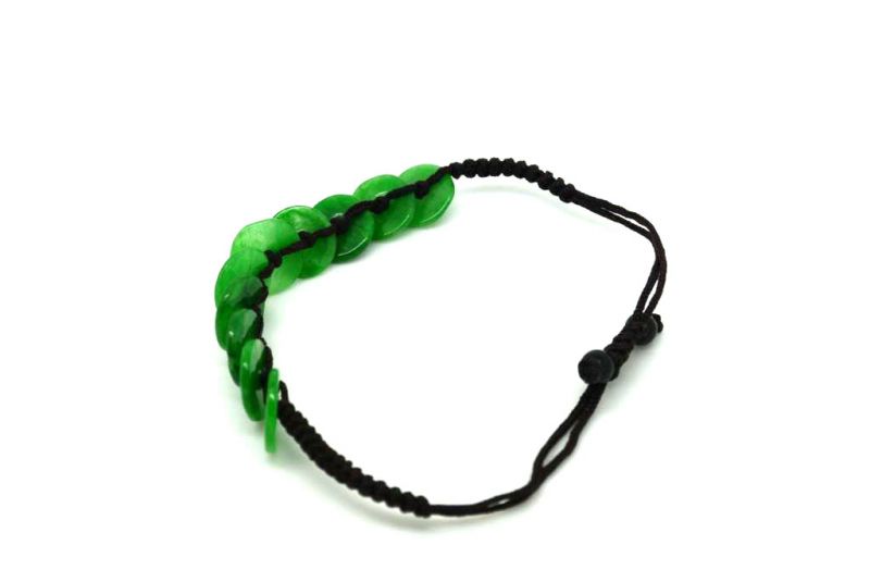 Small Jade Bracelet - Bi Disc 5
