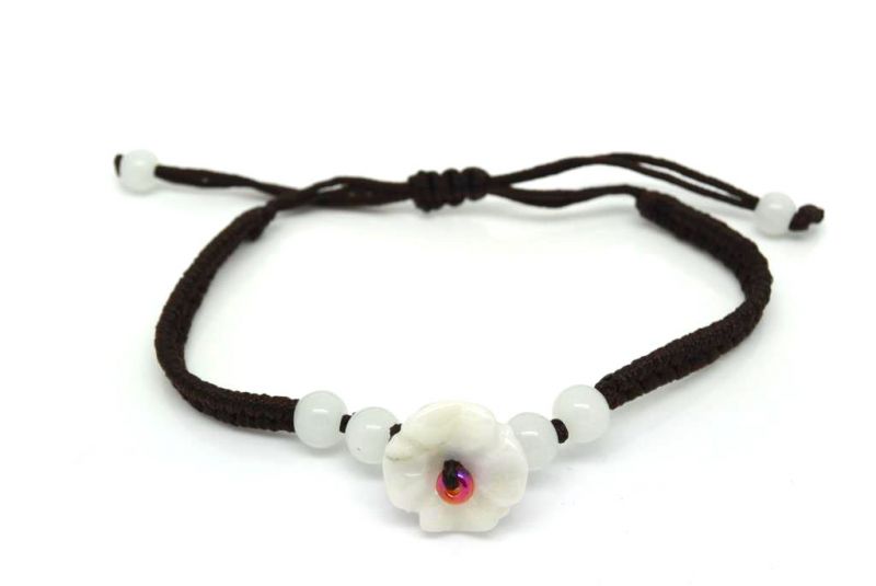 Small Jade Bracelet Flower 1