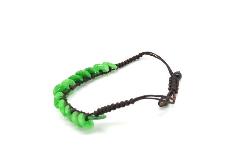 Small Jade Bracelet Green Bi Disk 5