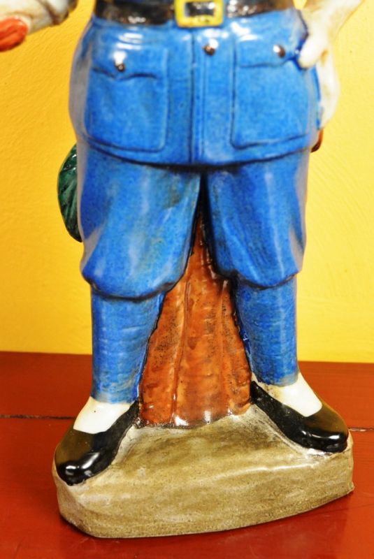 Soldier bisque pottery statue 3