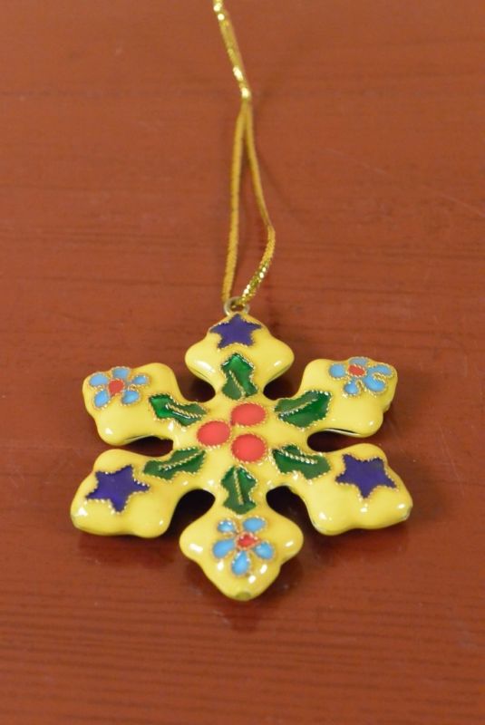 Star in Cloisonné Yellow 2