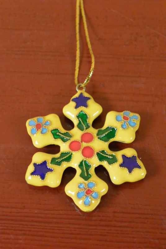 Star in Cloisonné Yellow 3