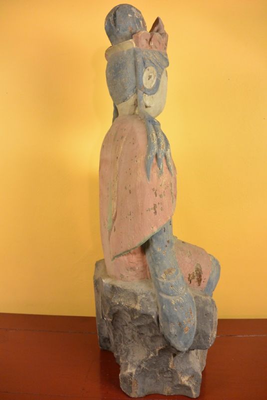Statue aus Holz Göttin GuanYin 4