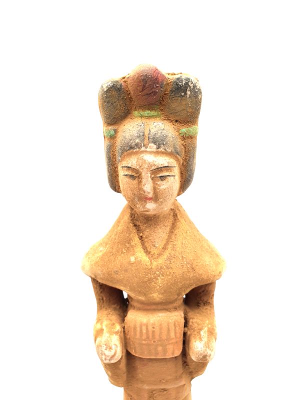 Statue chinoise - Terre cuite - Dame de Cour Tang - Boîte à bijoux 2