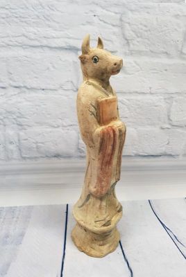 Statue en Terre Cuite - Terracotta - Signe du Zodiaque - Bœuf