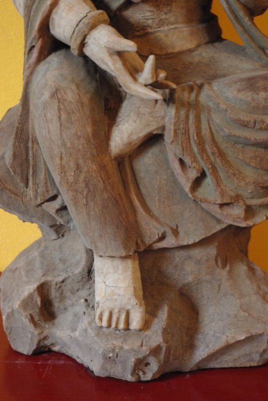 Statuen Guanyin Holz Polychrome 3