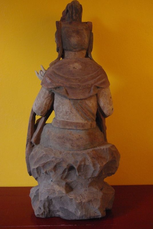Statuen Guanyin Holz Polychrome 5