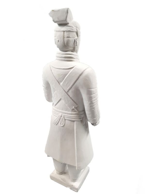 Statues Soldat de Xian en terre cuite - Revisités - Blanc 2