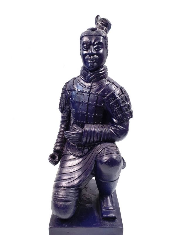 Statues Soldat de Xian en terre cuite - Revisités - Bleu Marine 1