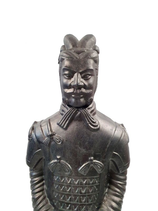 Statues Soldat de Xian en terre cuite - Revisités - Noir 2