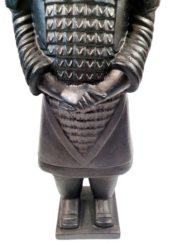 Statues Soldat de Xian en terre cuite - Revisités - Noir 3