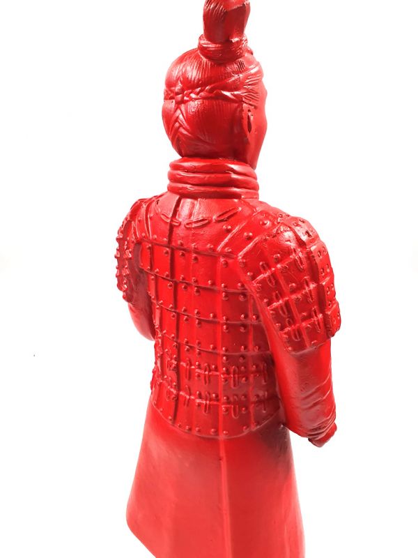Statues Soldat de Xian en terre cuite - Revisités - Rouge Impérial 5