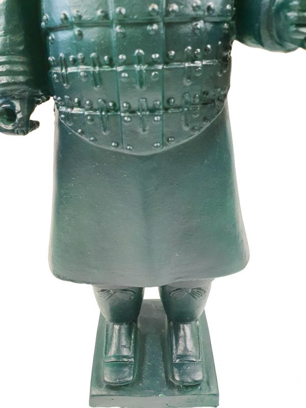Statues Soldat de Xian en terre cuite - Revisités - Vert bouteille 3