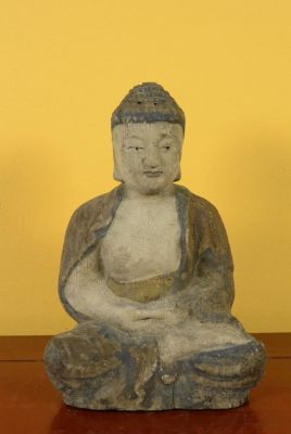Statuette Chinoise en bois - Petit Bouddha Statuette Chinoise en bois - Petit Bouddha