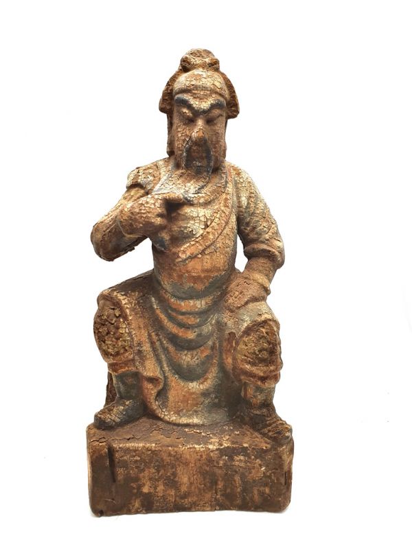 Statuette Chinoise en bois - Tudi Gong 1