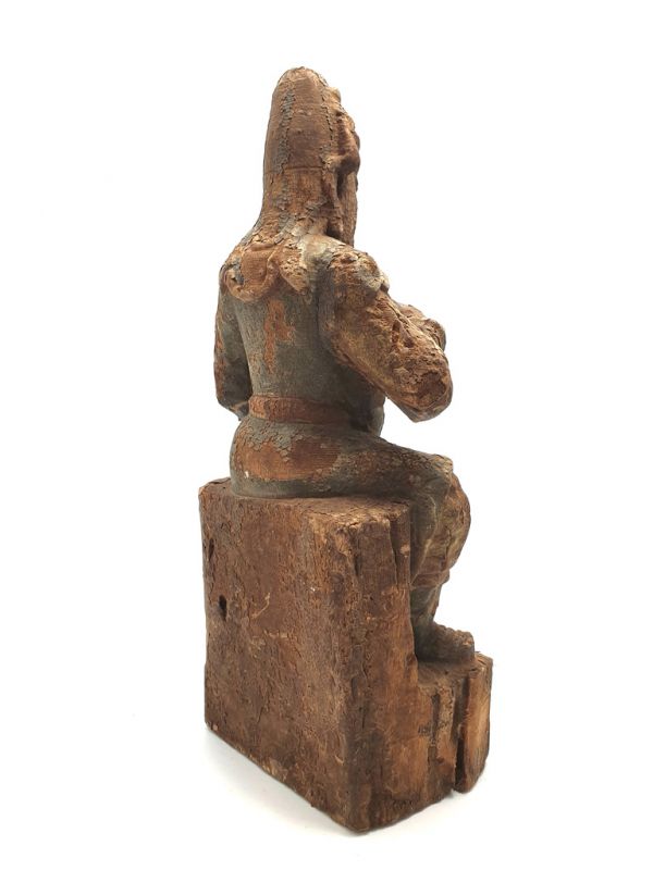 Statuette Chinoise en bois - Tudi Gong 4