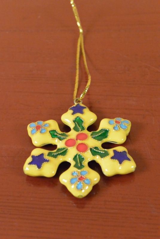 Stern Cloisonné Gelb 2