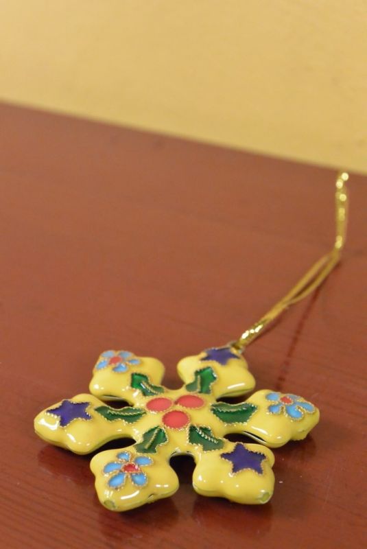 Stern Cloisonné Gelb 4