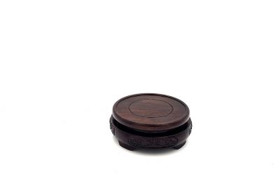 Support Chinois en Bois Rond gravé 7,5cm