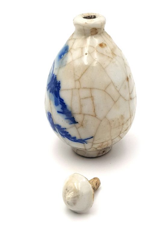 Haga clic en la imagen para ampliar Tabaquera China de Porcelana - arte chino - Estilo antiguo - Paisaje 3