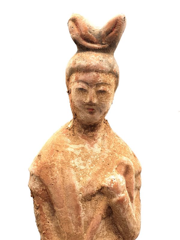 Tang Große Terrakotta-Statue Hofdamen 2