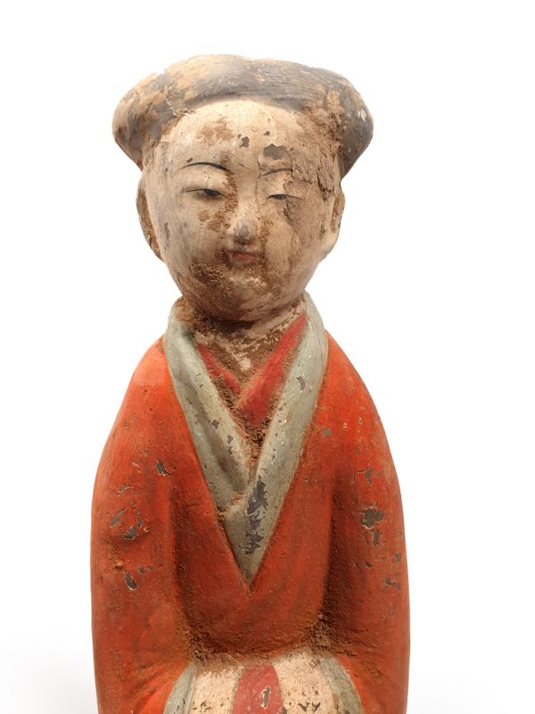 Tang sehr Große Terrakotta-Statue Hofdamen 2 2