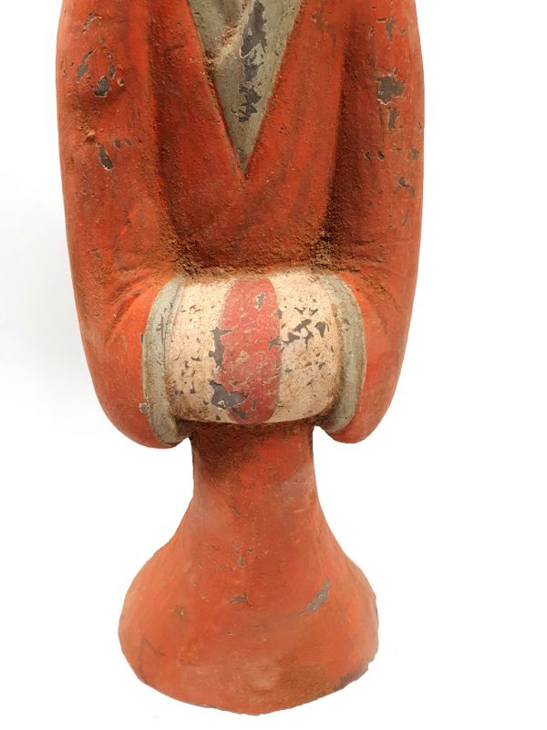 Tang sehr Große Terrakotta-Statue Hofdamen 2 3
